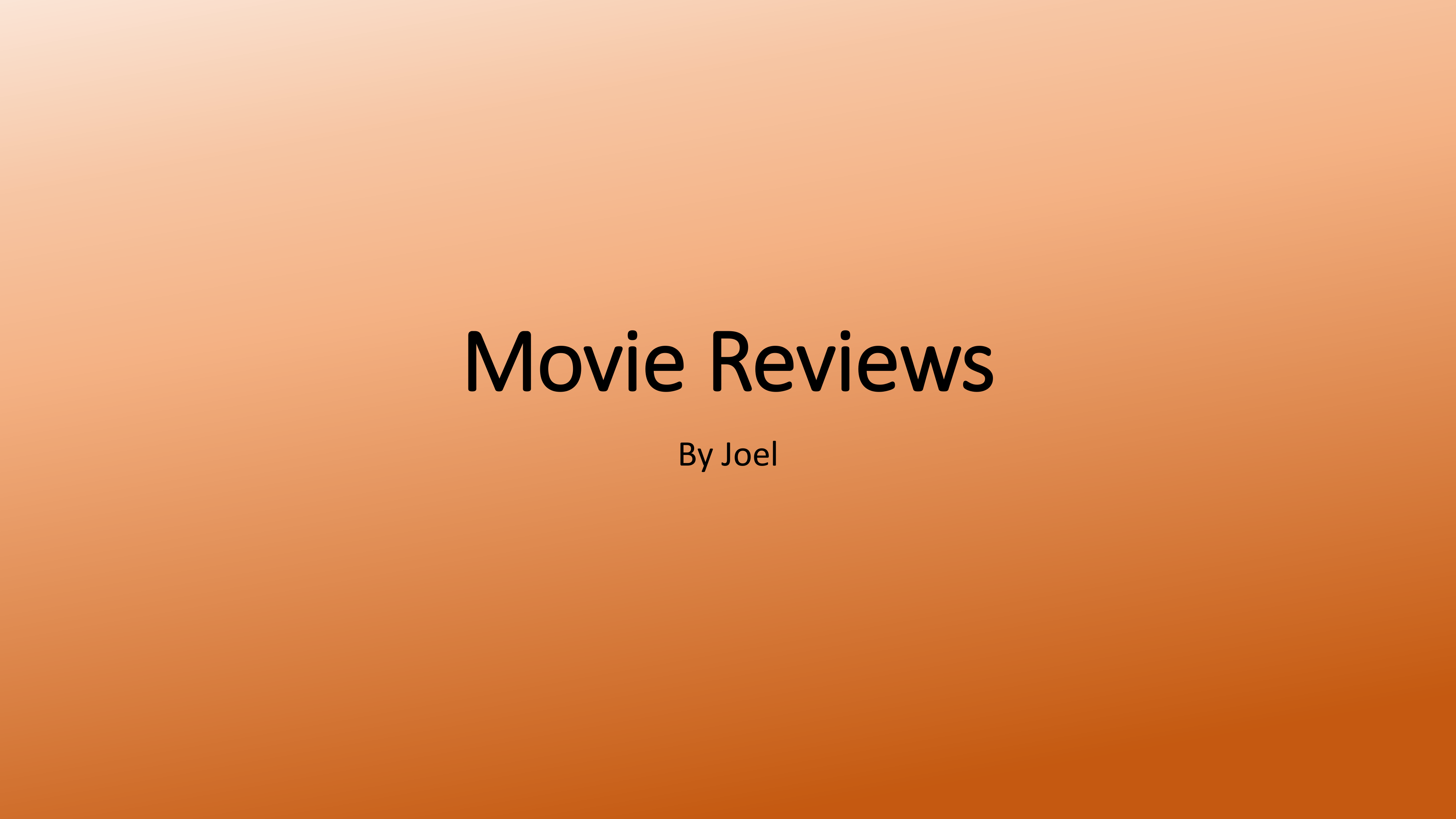 Movie Reviews Title